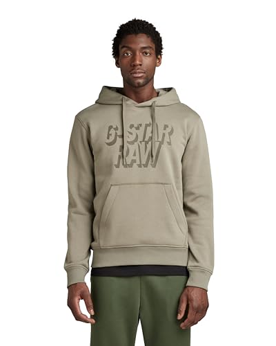 G-Star RAW Herren Retro Shadow Graphic Hooded Sweatshirt, Grün (Shamrock D22236-A971-2199), S von G-STAR