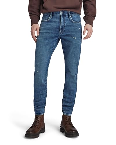 G-Star RAW Herren Revend FWD Skinny Jeans, Blau (Antique Faded Orinoco Blue Destroyed D20071-C051-G120), 26W / 32L von G-STAR