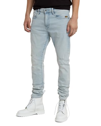 G-Star RAW Herren Revend FWD Skinny Jeans, Blau (Sun Faded Bluejay Destroyed D20071-D634-G315), 29W / 30L von G-STAR