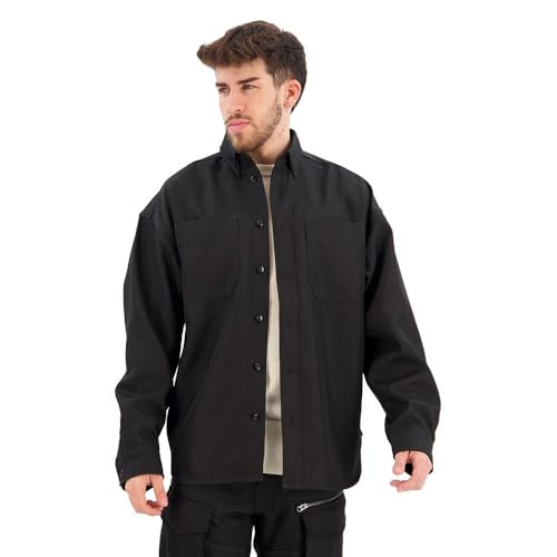G-Star RAW Herren TP Button Down Oversized Hemd, Schwarz (dk Black D23744-D410-6484), L von G-Star RAW