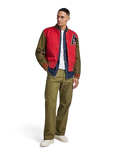 G-Star RAW Herren Unisex Modson Straight Chino, Grün (Dark Olive D22904-D387-C744), 38W / 30L von G-STAR