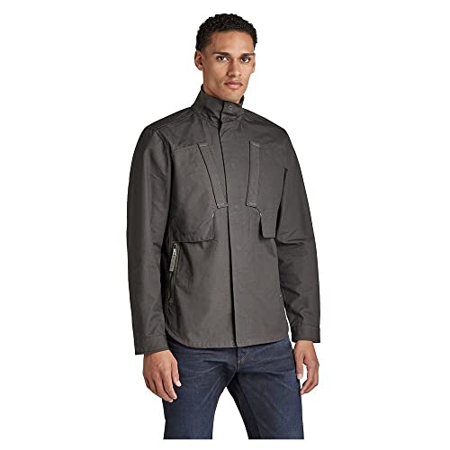 G-Star RAW Herren Utility Zip Overshirt, Grau (cloack D21985-D213-5812), L von G-STAR RAW