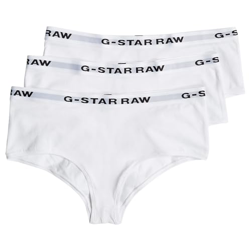 G-Star Damen Hipster 3 Pack, Weiß (White/White/White D24081-D516-6008), L von G-STAR