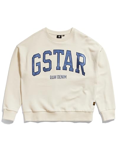 G-Star RAW Mädchen SS23101 Sweater Sweater, Beige (Eggnog D24980-01-G076), 8 Jahre von G-Star RAW