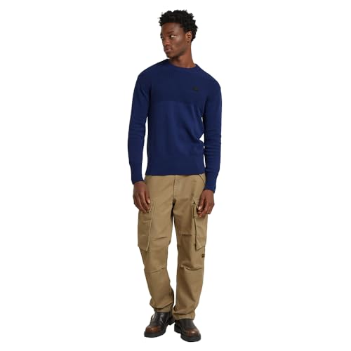G-Star Herren Knitted Pullover Fisherman, Blau (Imperial Blue D25127-C868-1305), M von G-Star RAW