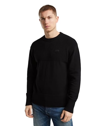 G-Star Herren Knitted Pullover Fisherman, Schwarz (dk Black D25127-C868-6484), M von G-Star RAW