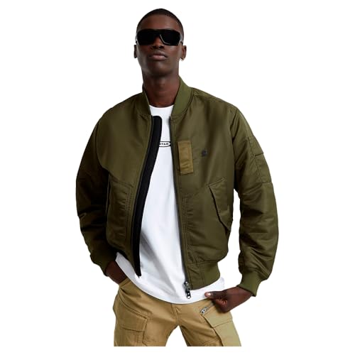 G-Star Herren Flight G-A1 Bomberjacke, Grün (shadow olive D25370-C143-B230), L von G-STAR