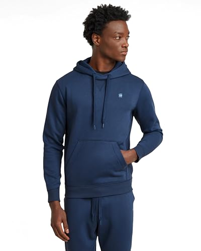 G-Star Herren Premium Core Hooded Sweatshirt, Blau (dk sea Blue D16121-C235-1023), S von G-Star RAW
