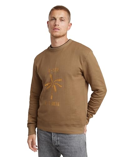 G-Star RAW Men's Sweats Musa Stencil r sw, Beige (Safari D24703-D557-B444), XXL von G-STAR RAW