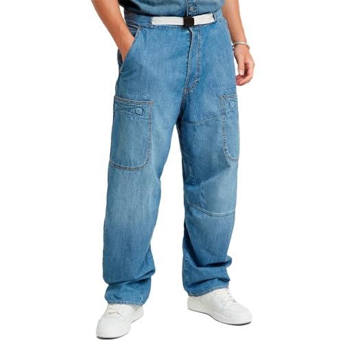 G-STAR Herren Travail 3D Relaxed Jeans, Blau (Faded Thames D24958-D539-G614), 36W / 36L von G-Star Raw