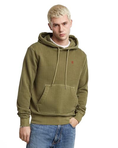 G-Star Herren Overdyed Hoodie, Grün (Shadow Olive gd D25103-D688-D033), M von G-STAR