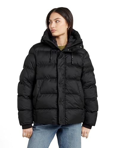 G-Star Damen Whistler Short Puffer, Schwarz (dk black D25186-B958-6484), L von G-Star RAW