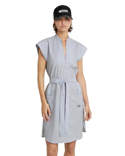 G-Star RAW Women's Dresses Saharienne Dress Wmn, Mehrfarben (Grapeade Mini Stripe D24622-C667-G460), XXL von G-STAR