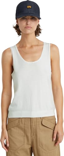 G-Star RAW Women's Knits Lt wt Knitted Summer Tank top wmn, Grau (lt Chalk D24606-D597-1284), XS von G-Star RAW