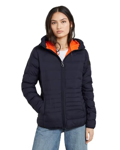 G-Star Damen Light Weight Hooded Padded Jacke, Blau (osaka blue D25191-D713-3873), S von G-STAR