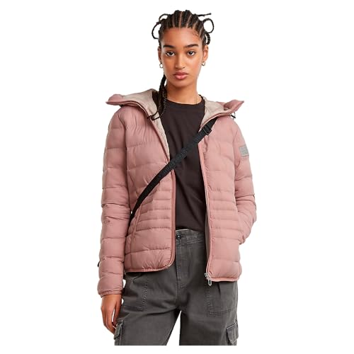 G-Star Damen Light Weight Hooded Padded Jacke, Rosa (lt berry mist D25191-D713-8147), L von G-STAR RAW