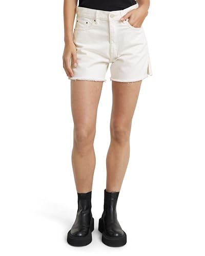 G-Star RAW Women's Shorts High Short Split wmn, Grau (lt Chalk gd D24383-D300-G377), 32 von G-Star RAW