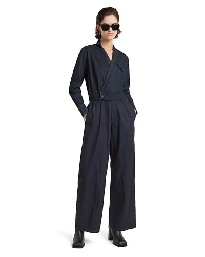 G-Star Damen Tailored Wrap Jumpsuit, Blau (worn in adrift cobler D25317-D777-G818), S von G-STAR RAW
