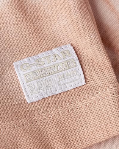 G-Star RAW Women's Tops Graphic Overdyed Loose r t wmn, Rosa (Rugby tan gd D24632-2653-G915), XS von G-STAR RAW