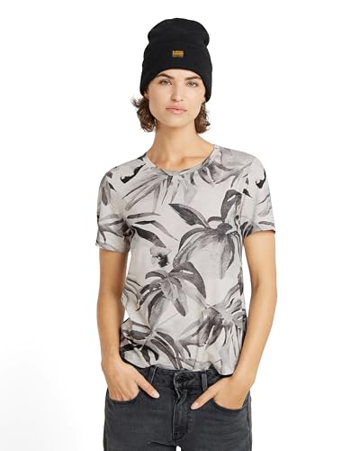 G-Star RAW Women's Tops Palm Tree ao r t wmn, Mehrfarben (Antarctica watertexture Palm D24725-C565-G636), XS von G-STAR