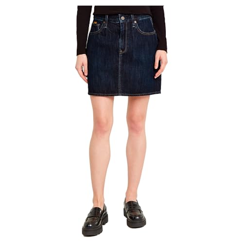 G-Star Damen Viktoria Shorts Skirt Clean Edge, Blau (Worn in Midnight D24387-D536-G845), 32 von G-Star RAW