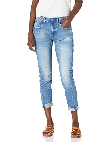 G-Star Raw Damen Arc 3D Low Rise Boyfriend Fit Jeans, Authentic Faded Blue, 24W x 32L von G-Star Raw