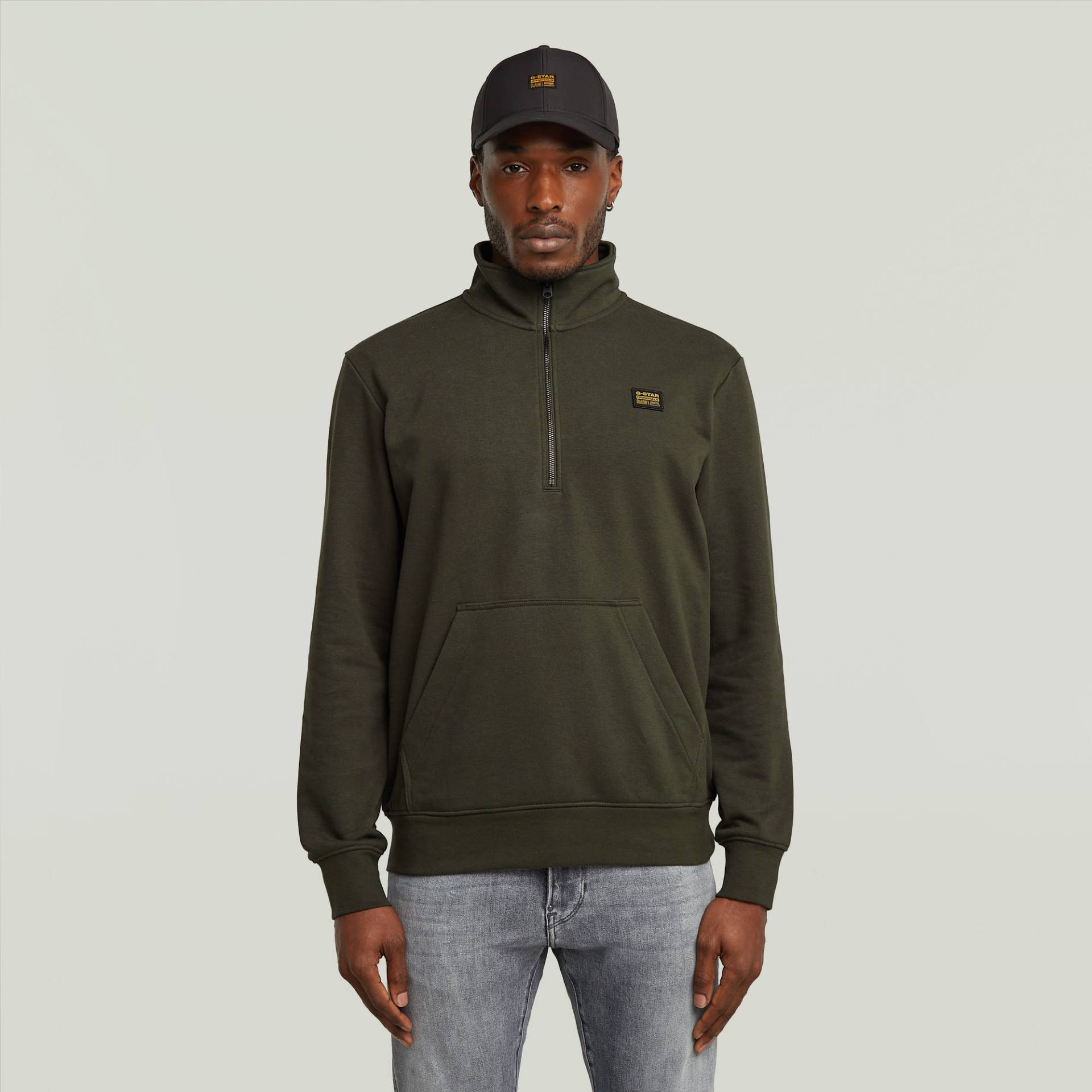 Half Zip Sweatshirt Label Badge von G-STAR