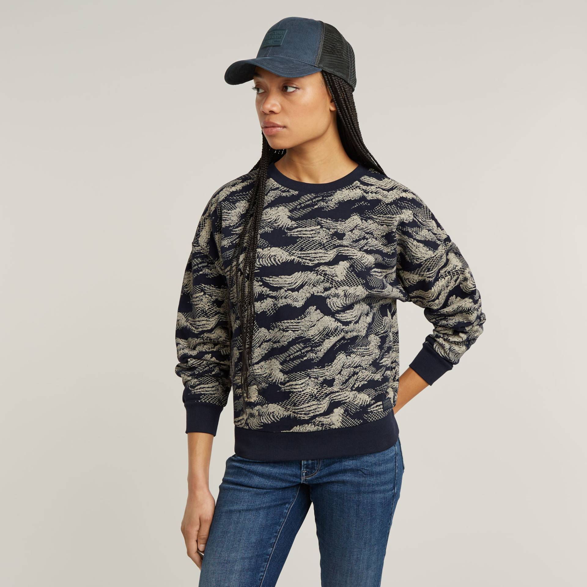 Lace AOP Loose Sweatshirt von G-STAR