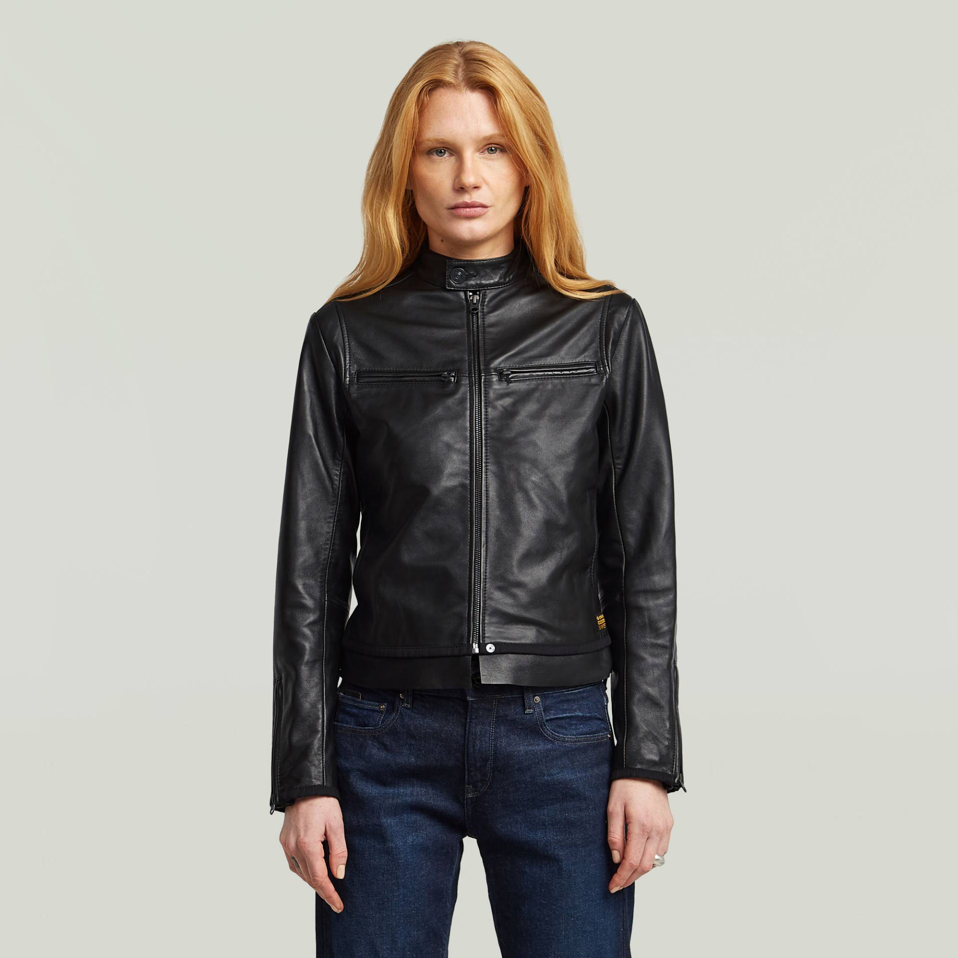 Leather Biker Jacke von G-STAR