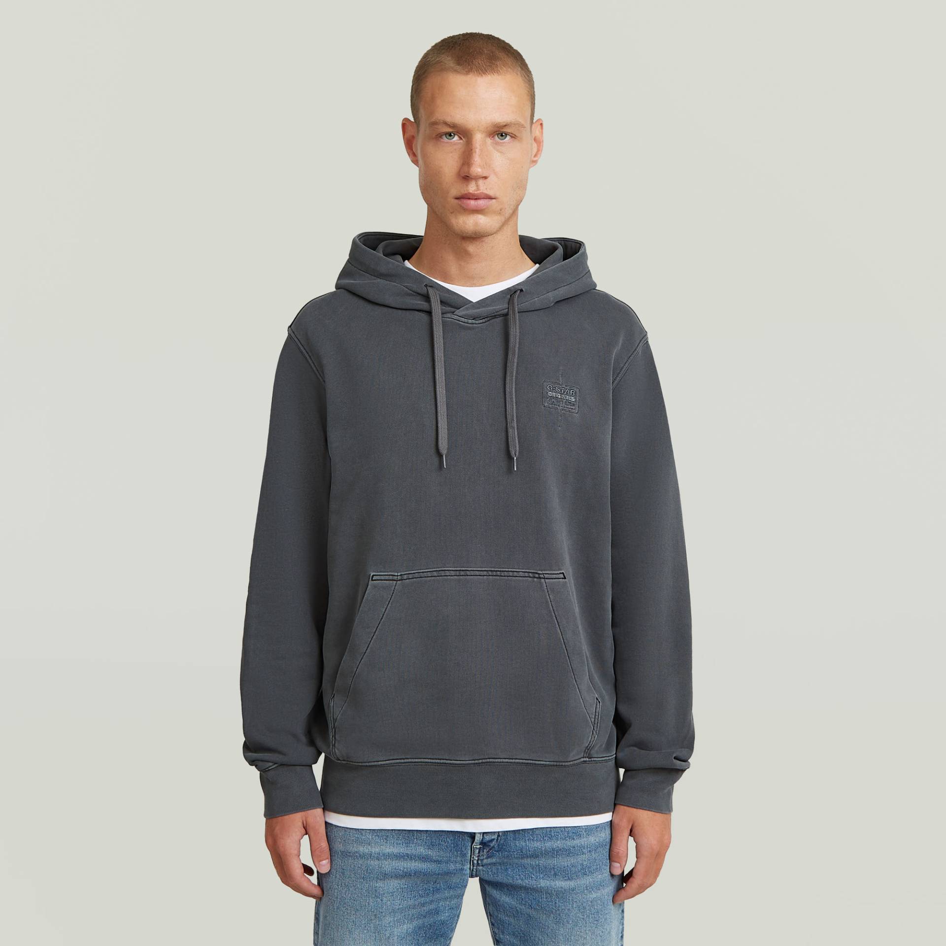 Logo Overdyed Hooded Sweatshirt von G-STAR