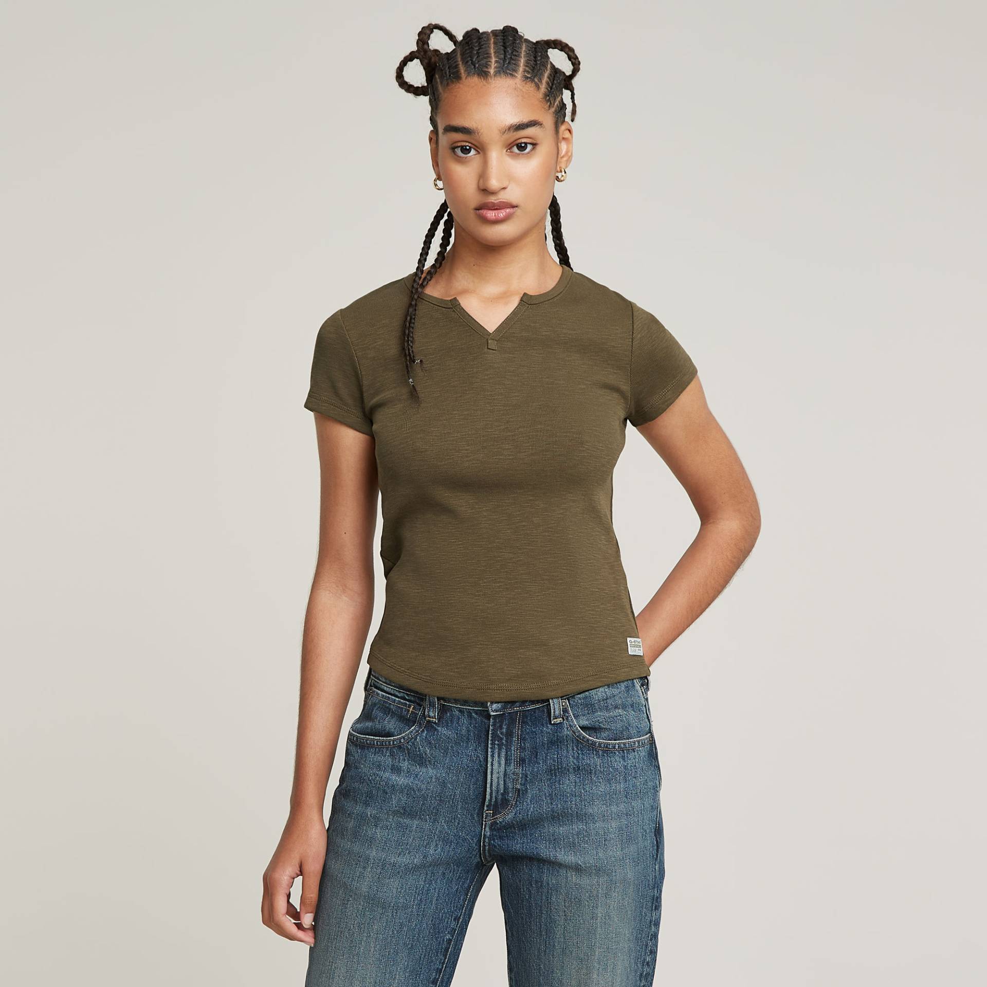 Micro Placket Slim Top von G-STAR
