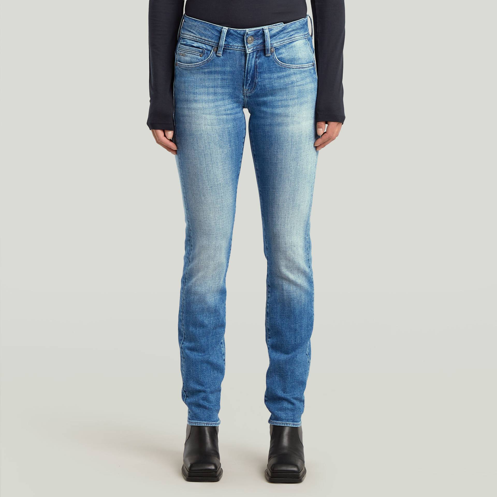 Midge Slim Straight Jeans von G-STAR