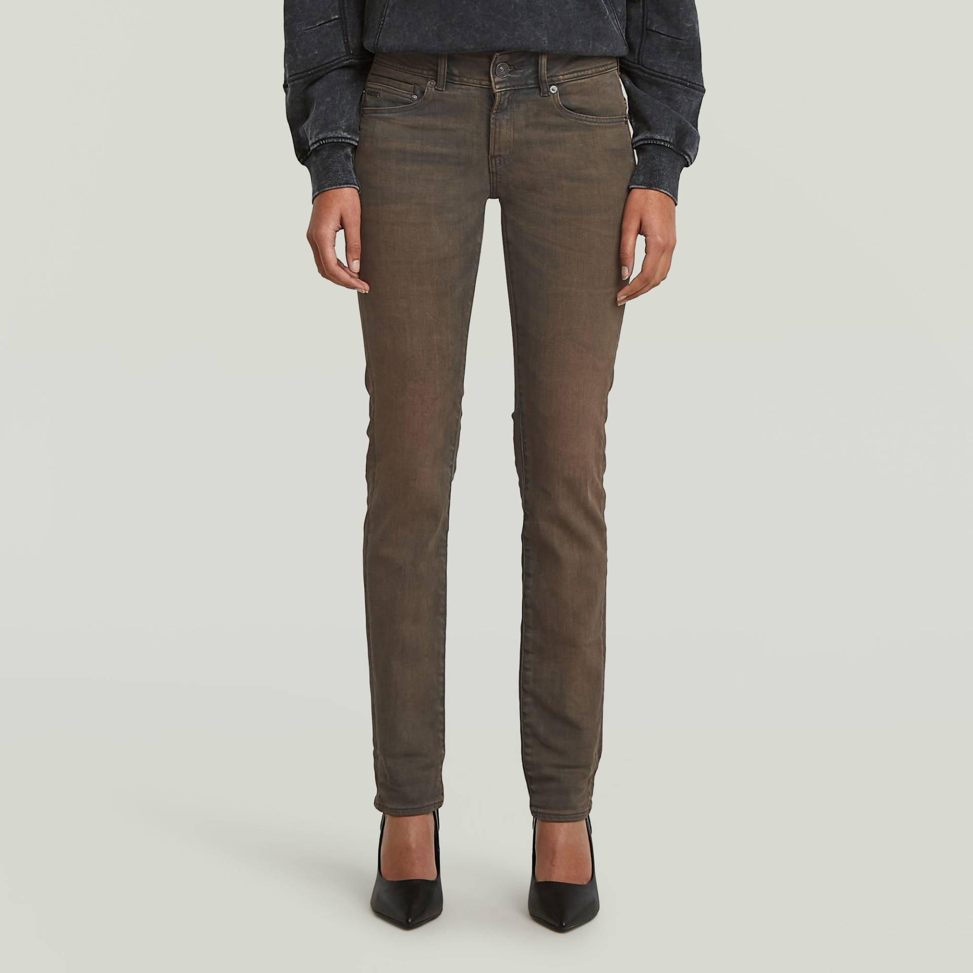 Midge Slim Straight Jeans von G-STAR