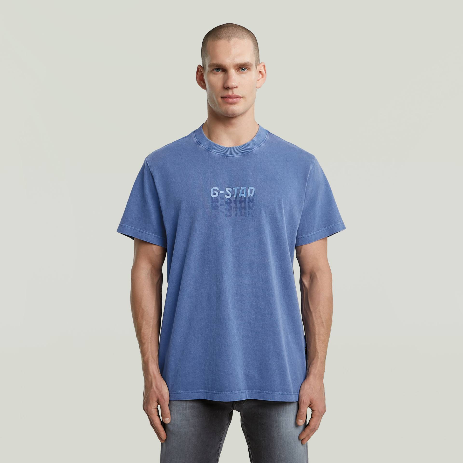 Multi Logo Overdyed Loose T-Shirt von G-STAR