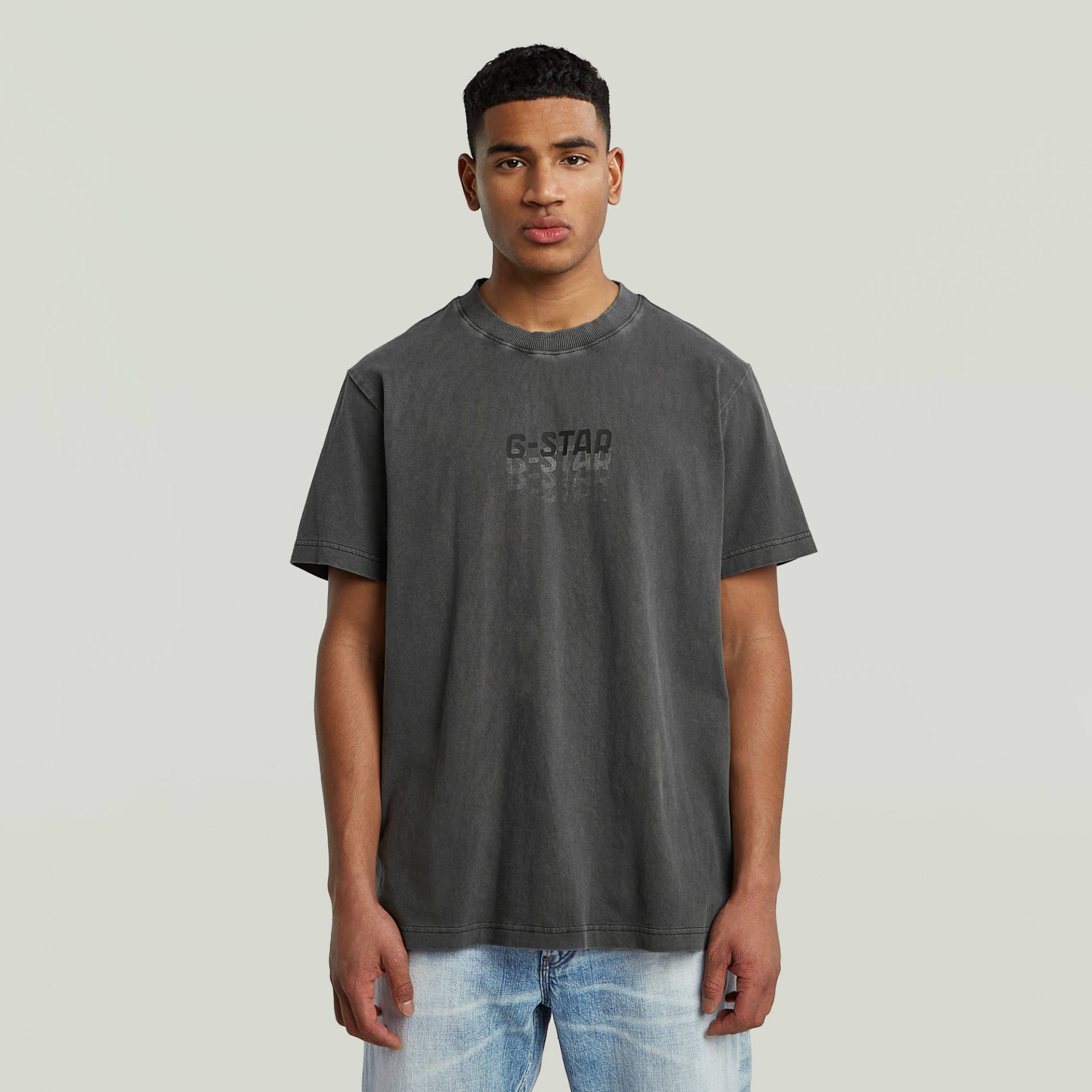Multi Logo Overdyed Loose T-Shirt von G-STAR