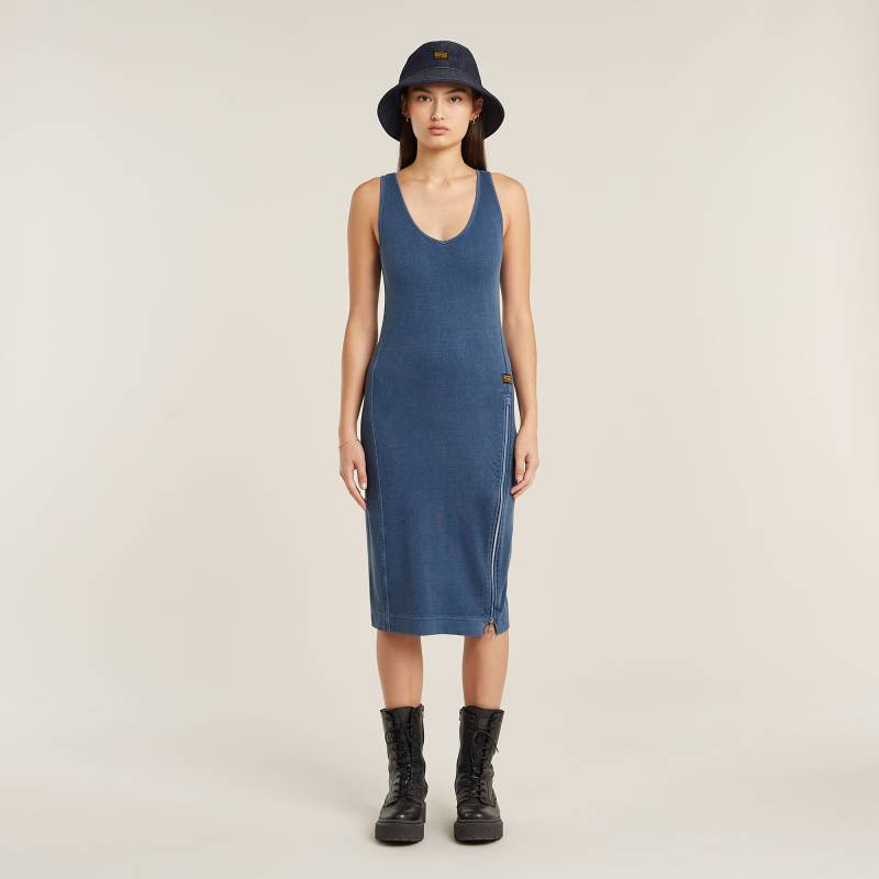 Overdyed Asymmetric Zip Kleid von G-STAR