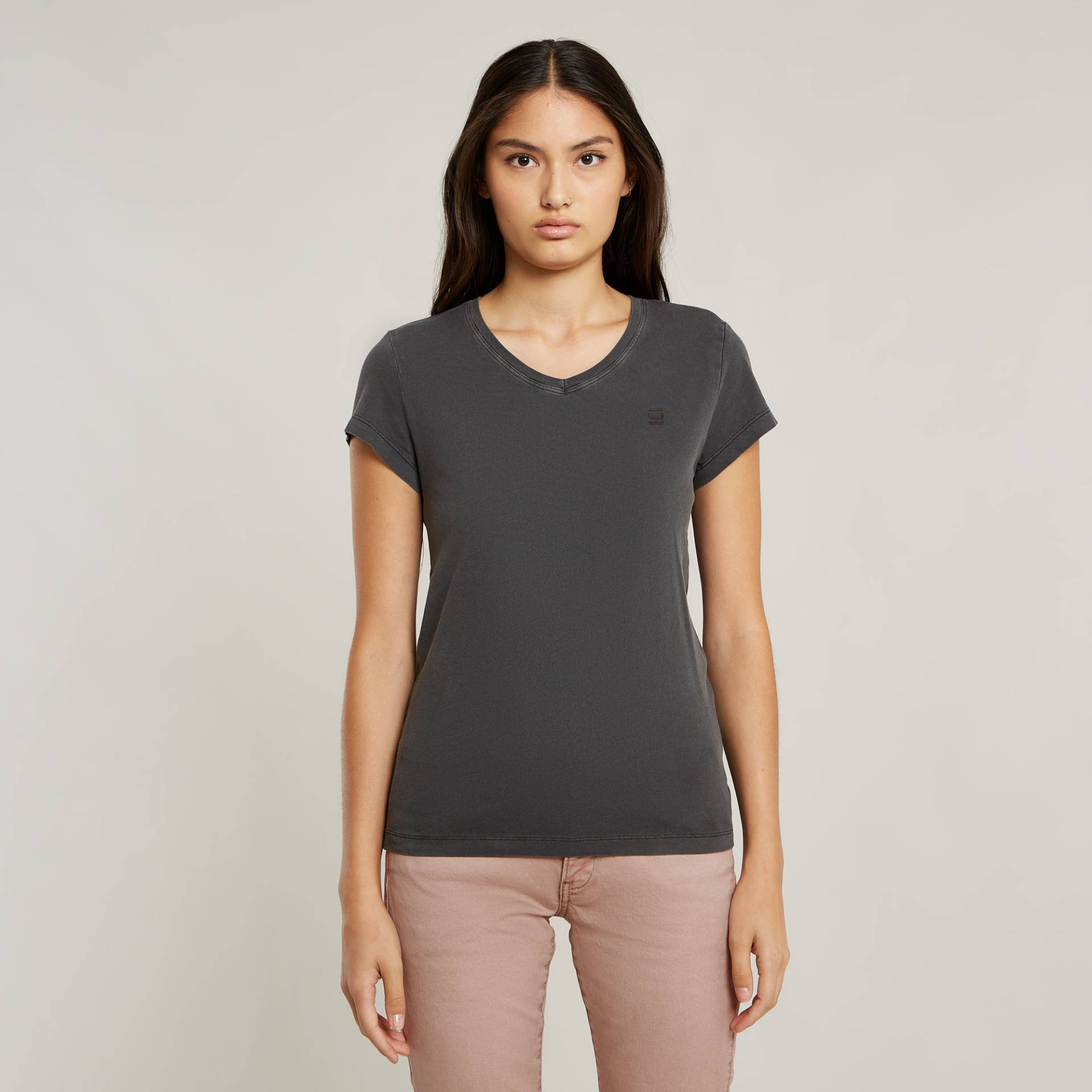 Overdyed Eyben Slim V-Neck Top 2.0 von G-STAR