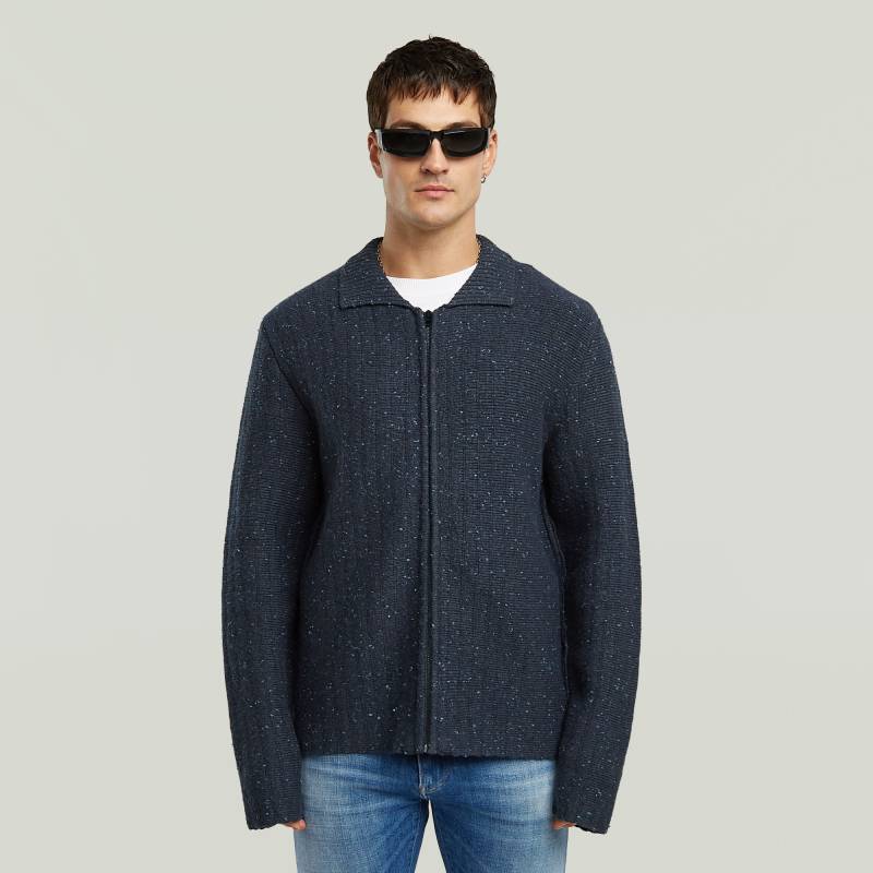 Polo Collar Full Zip Knit von G-STAR
