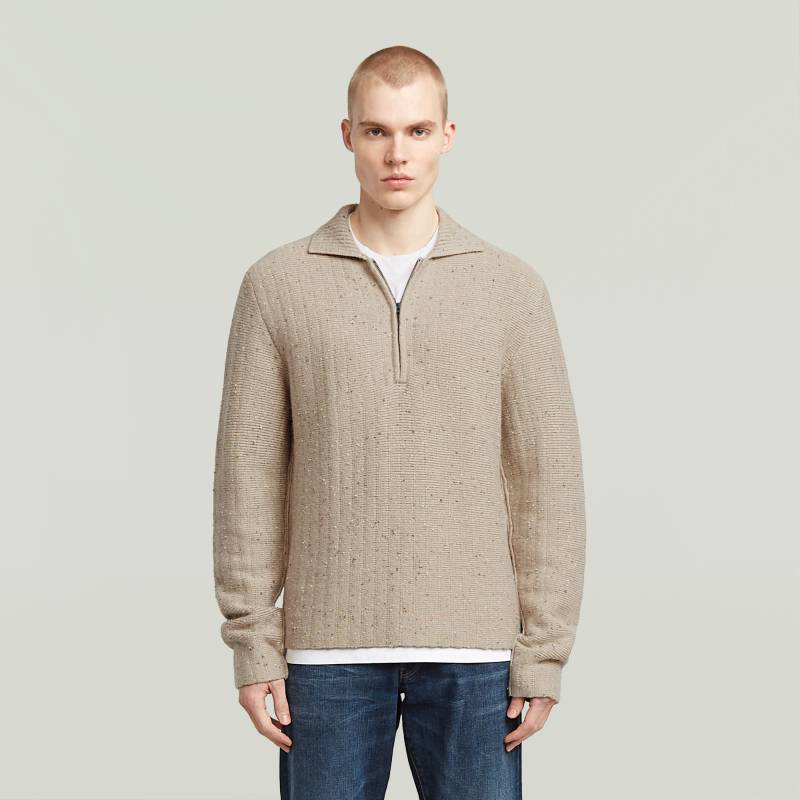 Polo Collar Half Zip Knit von G-STAR
