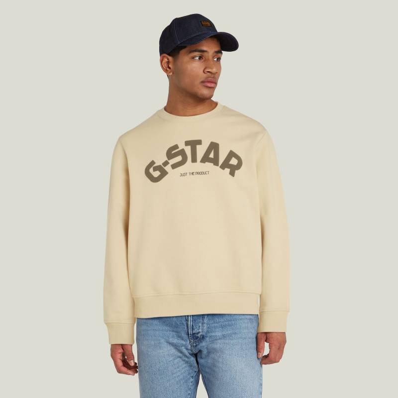 Puff Logo Print Crew Sweatshirt von G-STAR