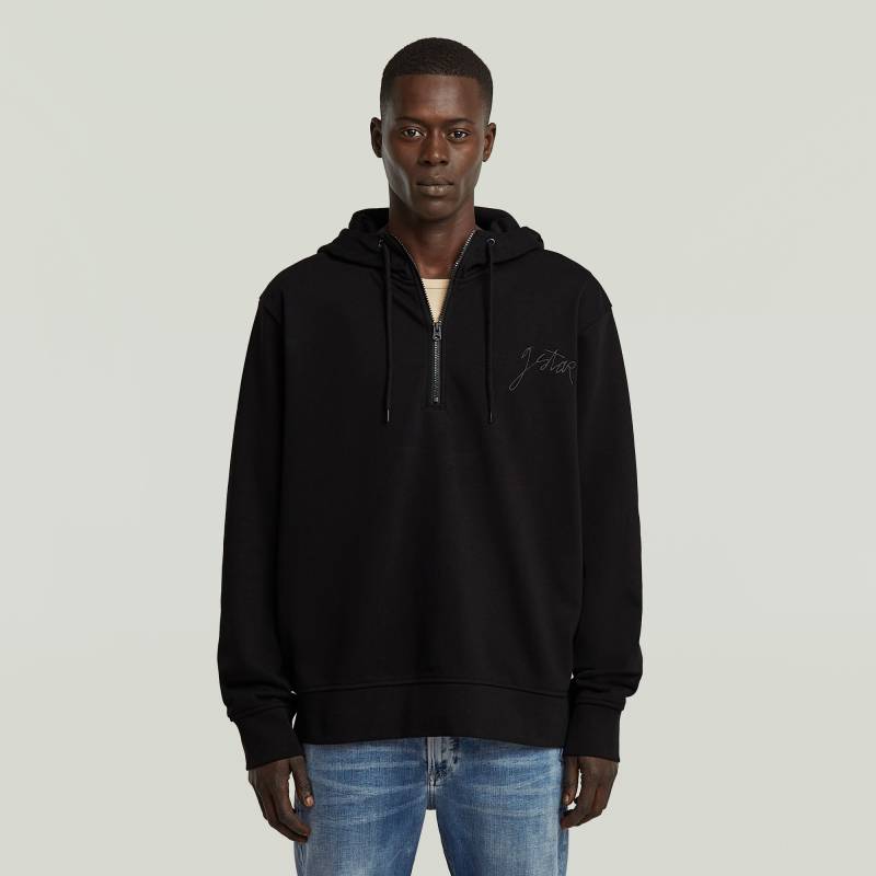 Script Half Zip Hoodie von G-STAR