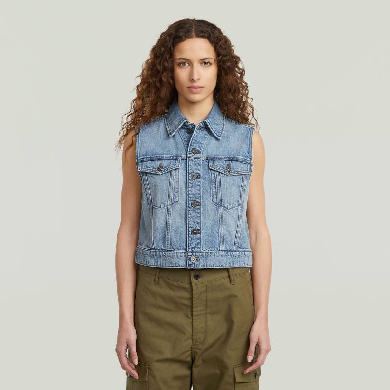 Shrunken Denim Weste von G-STAR