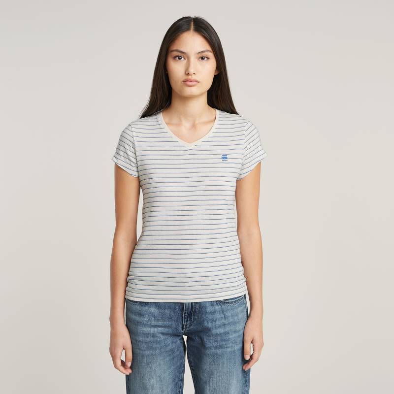 Stripe Eyben Slim V-Neck T-Shirt 2.0 von G-STAR