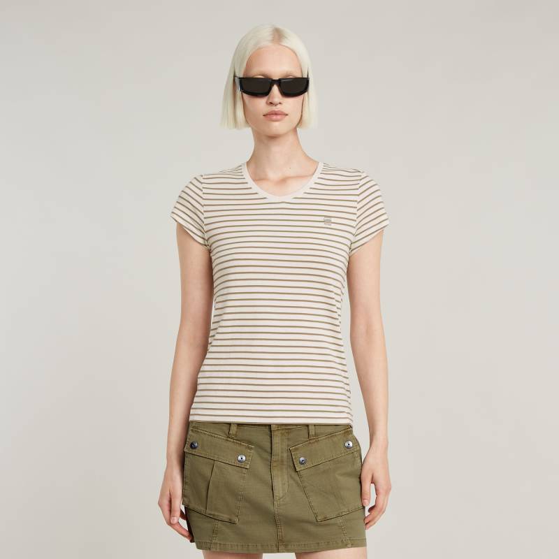 Stripe Eyben Slim V-Neck Top 2.0 von G-STAR
