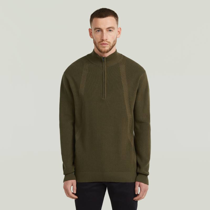 Structured Half Zip Knit von G-STAR