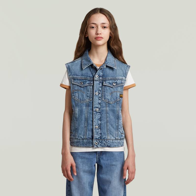 Girls Relaxed Denim Vest von G-STAR