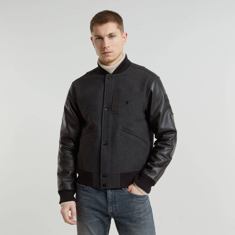 Varsity Wool Leather Jacke von G-STAR