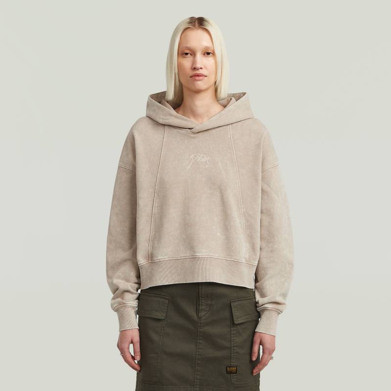 Washed A Line Script Hoodie Sweater von G-STAR