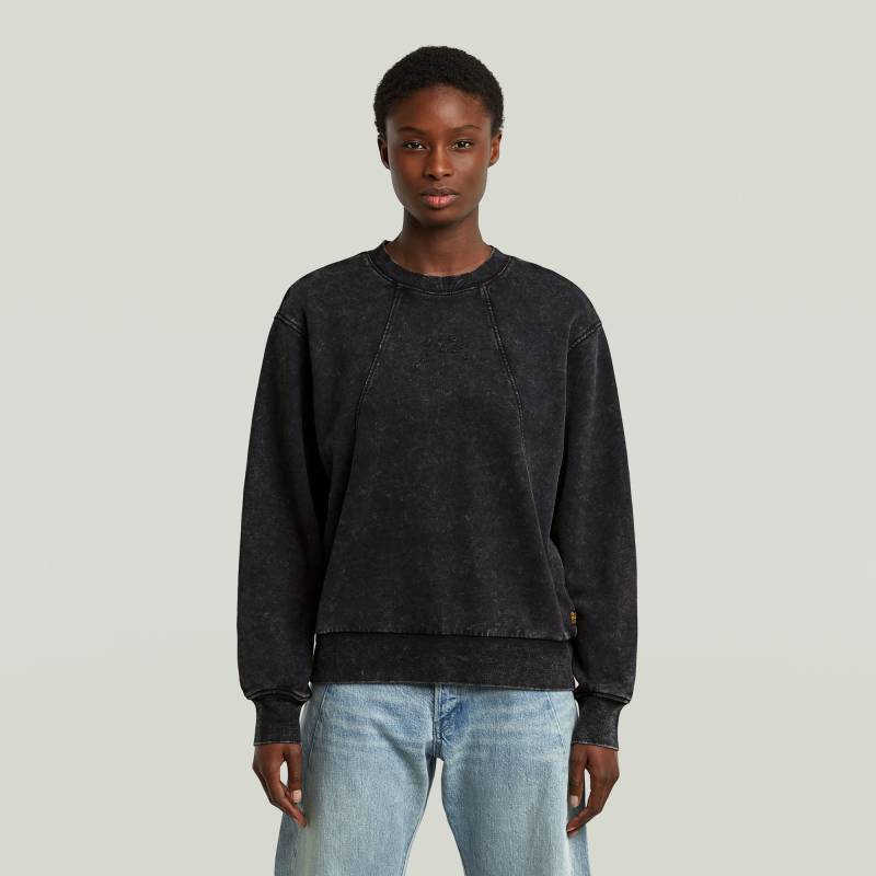 Washed A Line Script Sweater von G-STAR
