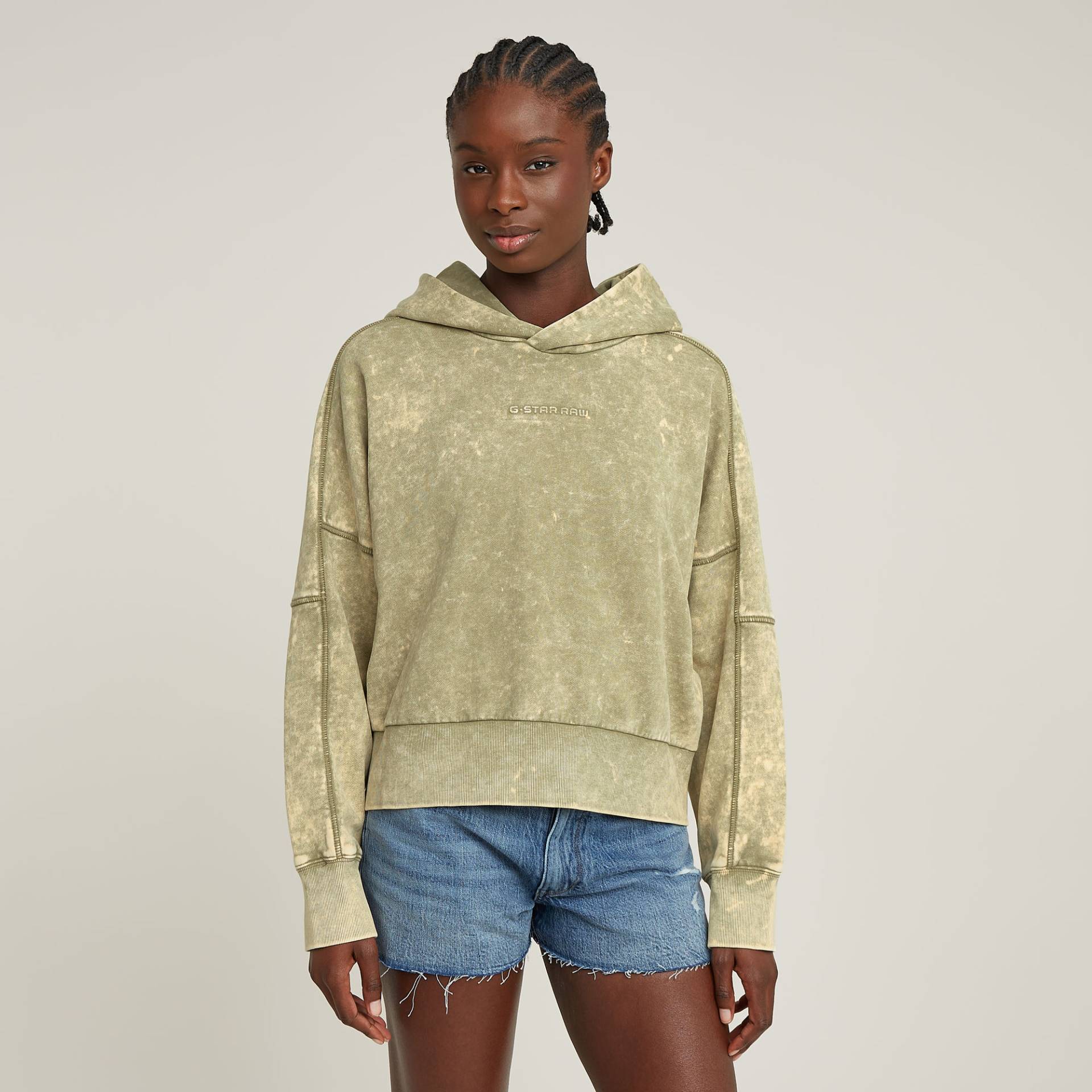 Washed Embossed Oversized Hoodie von G-STAR